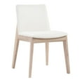 thumbnail image 2 of Moe's Home Collection Deco Oak Dining Chair White Pvc-Set Of Two, 2 of 5