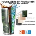 thumbnail image 7 of 30oz Gray Green Camo Textured Pattern Tumblers Stainless Steel Tumbler with Lid and Straw,Vacuum Insulated Double Wall Travel Tumbler Cups Mug with Cleaning Brush for Coffee,Tea, 7 of 7