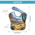 thumbnail image 4 of Susaid Western Desert Cactus Print Bibs for Babies Toddlers Adjustable Waterproof Free Soft Durable Bibs for eating with Large Pocket Food Catcher, 4 of 8