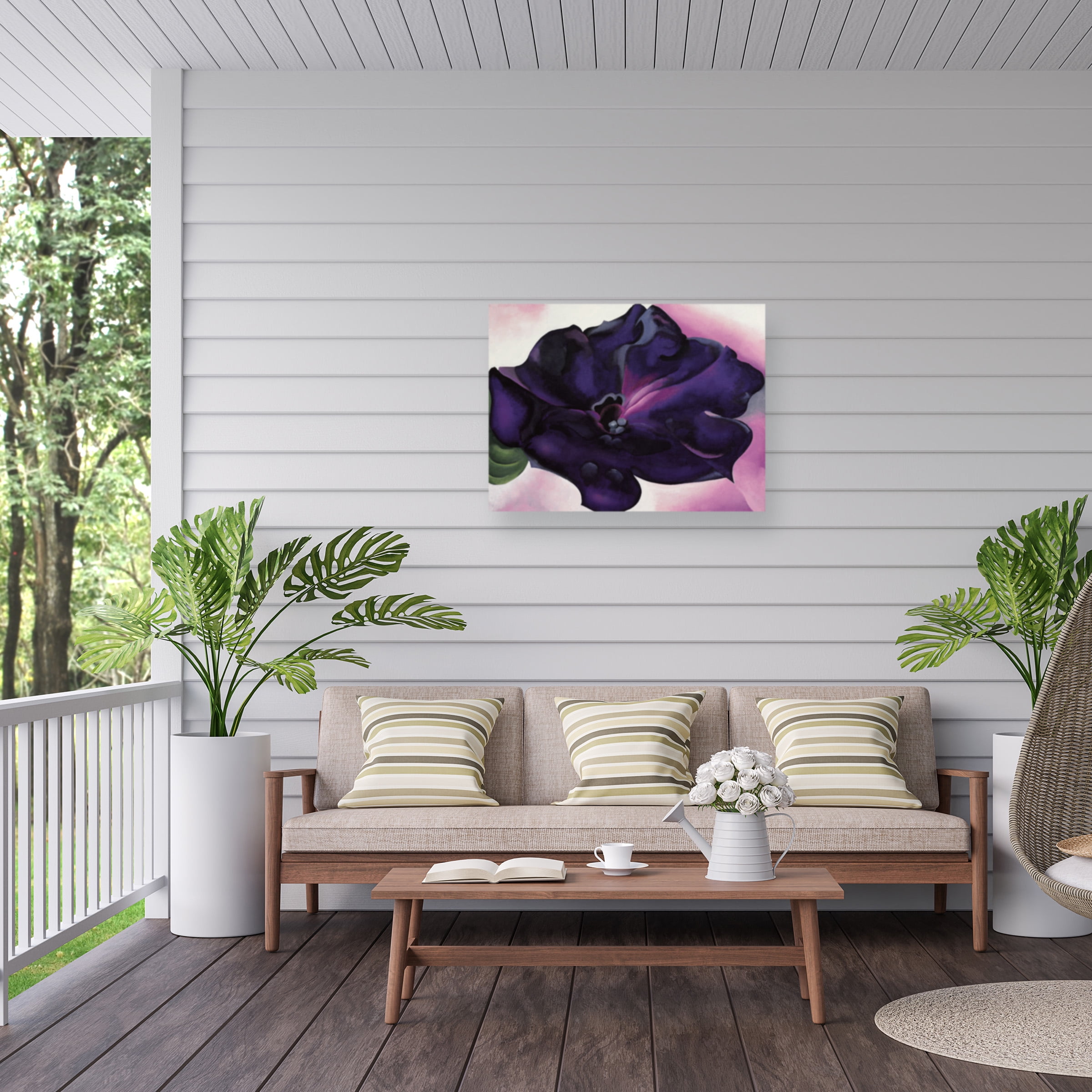 Georgia O'keefe 'Petunia' Outdoor Canvas