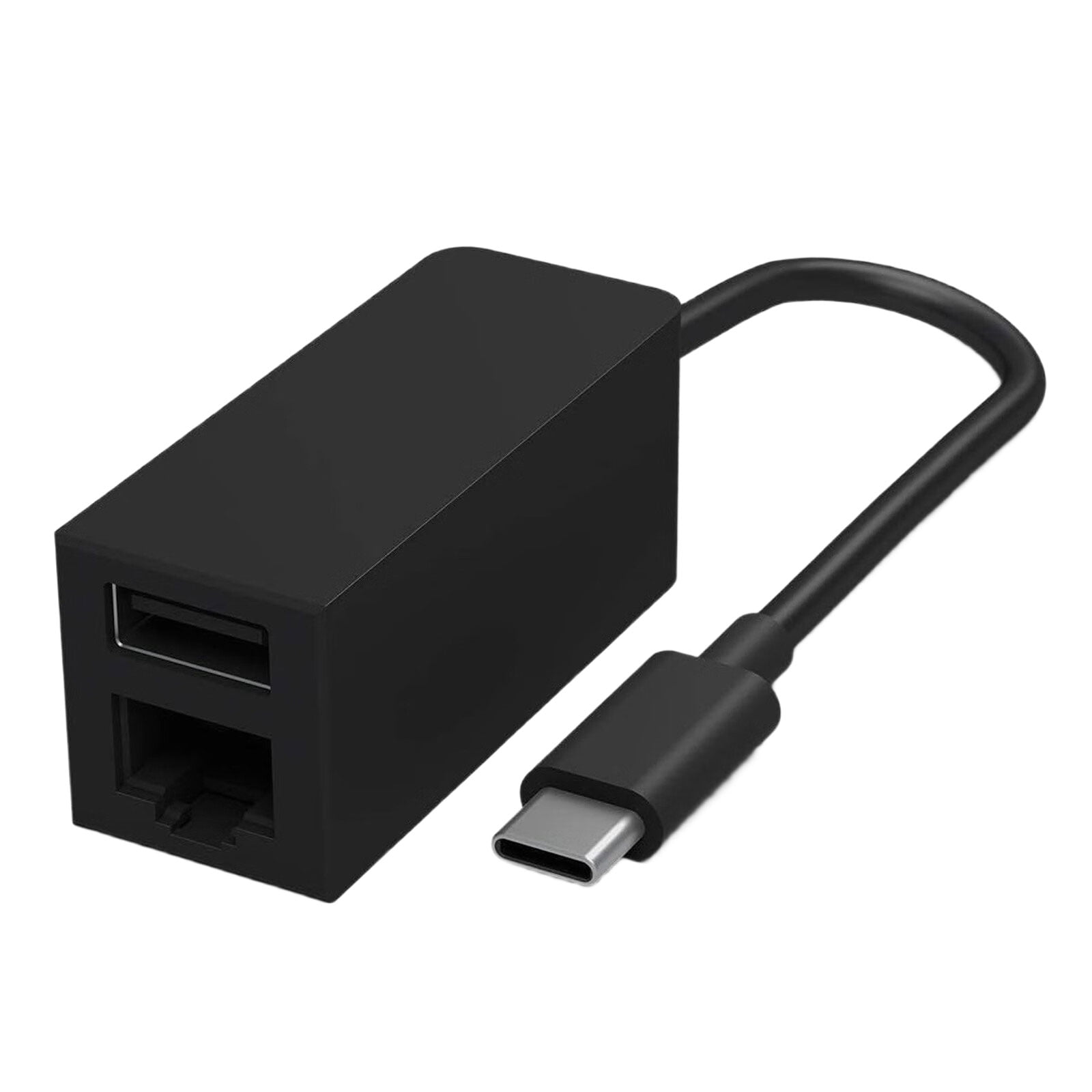 Double Function USB Type C Adapter Combines Gigabit Ethernet RJ45 and 5Gbps USB3.0 for Travel