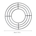thumbnail image 2 of Edhome Decorative Metal Cutout Christmas Wreath Frame Festive Iron Art, A, 2 of 6