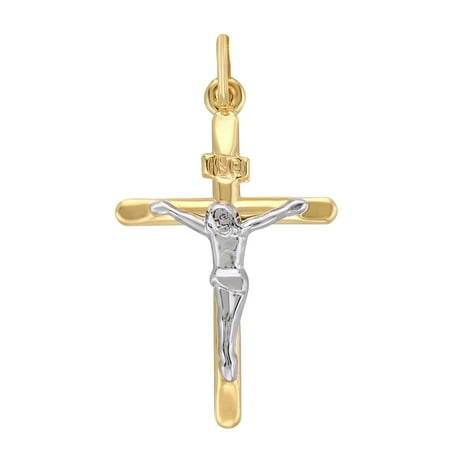 - 10kt Gold Small Crucifix Charm