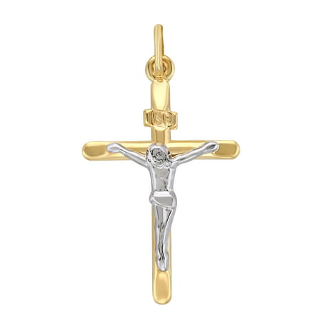Simply Gold 10kt Gold Small Crucifix Charm