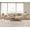 Oak-6 drawer, variant on Farmhouse 3-Drawer End Table with Charging Station, Wood Side Table for Living Room, Oak