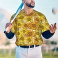 thumbnail image 5 of Lsque Sunflowers1 Pattern Mens Polo Golf Shirts Funny Graphics Shorts Sleeve Button Shirts Baseball T-shirt-XX-Large, 5 of 7