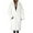White, variant on Odeerbi Faux Furry Coat for Women 2025 Warm Jacket Winter Turn Down Collar Outerwear White