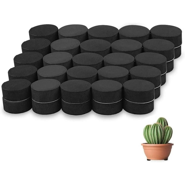 Diaemi 50 Piezas Elevadores de Pies de Maceta Elevadores de Plantas Pies de Maceta Invisibles para Macetas de Interior/Exterior Almohadillas Adhesivas Pies de Maceta para Macetas de Exterior