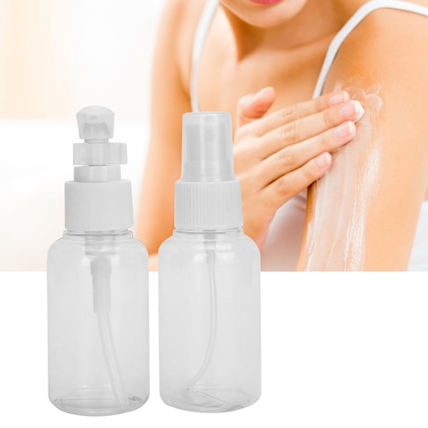 Botella recargable, transparente y visible Respetuoso con el medio ambiente Dispensador recargable simple Botella vacía sin olor para artículos de toc,Botella vacía Dispensador recargable Contenedor d Higoodz Salud y Belleza
