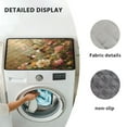 thumbnail image 6 of ZIATUBLES Washing Machine Top Dust Cover Pad Stain Resistant Washer and Dryer Top Protector Mat for Laundry Room Washable Home Kitchen Decor Accessories, 24 x 19.7 Inch, Hummingbird Floral, 6 of 7