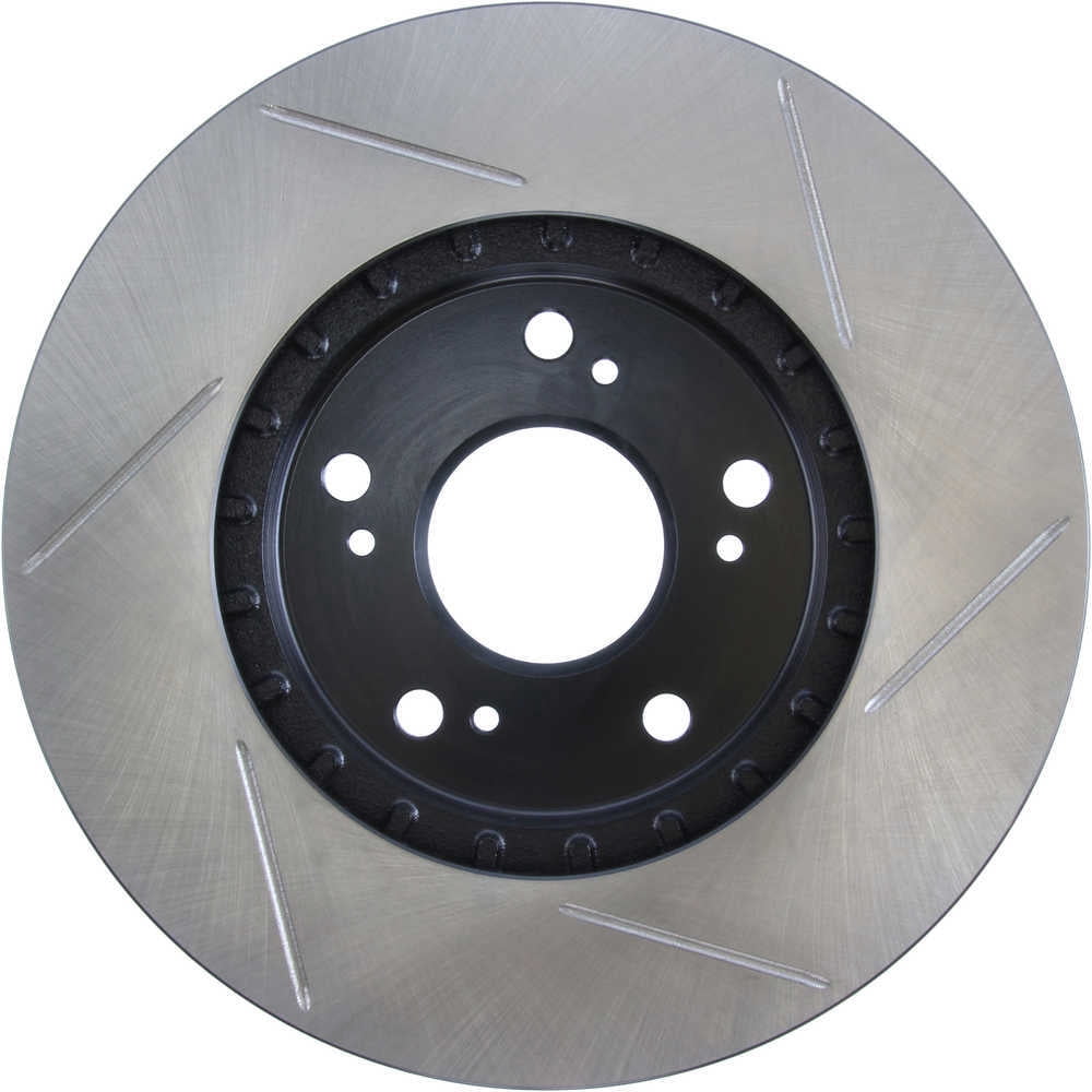 StopTech 126.40029SL Sport Slotted Brake Rotor; Rear Left, European style brake pad compounds