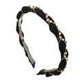 thumbnail image 2 of Siminsem Women's Crystal Headband with Teeth Fabric Hairband Non Slip, Thin Rhinestone Hair Wrap Head Band Accessories for Women, Daily Wear Fashion Headbands for Party, B, One Size, 2 of 2