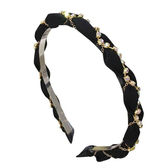 Baberdicy Hair Ties Headband Fabric Women's Accessories Head Band Hair Wrap Crystal Hairband Headband Hair Accessories