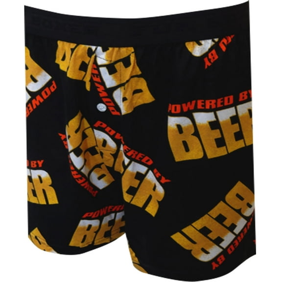 Fun Boxers Mens This Guy is Powered By Beer Boxers (Small)
