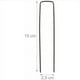 thumbnail image 4 of Grapas para jardín, anclajes profesionales de acero inoxidable tipo U de 15 cm de largo para césped, para barrera contra malezas, extremos afilados para una fácil penetración, cercas seguras de alta, 4 of 5