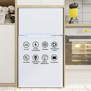 Costway Refrigerator Small Freezer Cooler Fridge Compact 3.2 cu ft. Unit, White