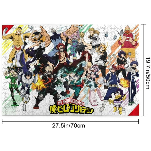 My Hero Academia Jigsaw Puzzle 1000 Piece Picture Family Decor Unique  Birthday Gift Parent-Child Game 