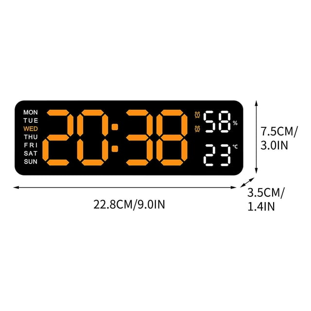 Indoor Lighting Accessories Electronic Clock Multi-functional LED Alarm Clock Temperature Jump Seconds Display Countdown Bedside Clock