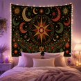 thumbnail image 2 of Sextant Compass Map with Pointed Starburst Rose Sharp, Adventurous Vintage for Nautical Decor Lovers, Nautical Wall Art, Christmas Gift, Tapestry Wall Hanging for Bedroom and Dorm, 2 of 7
