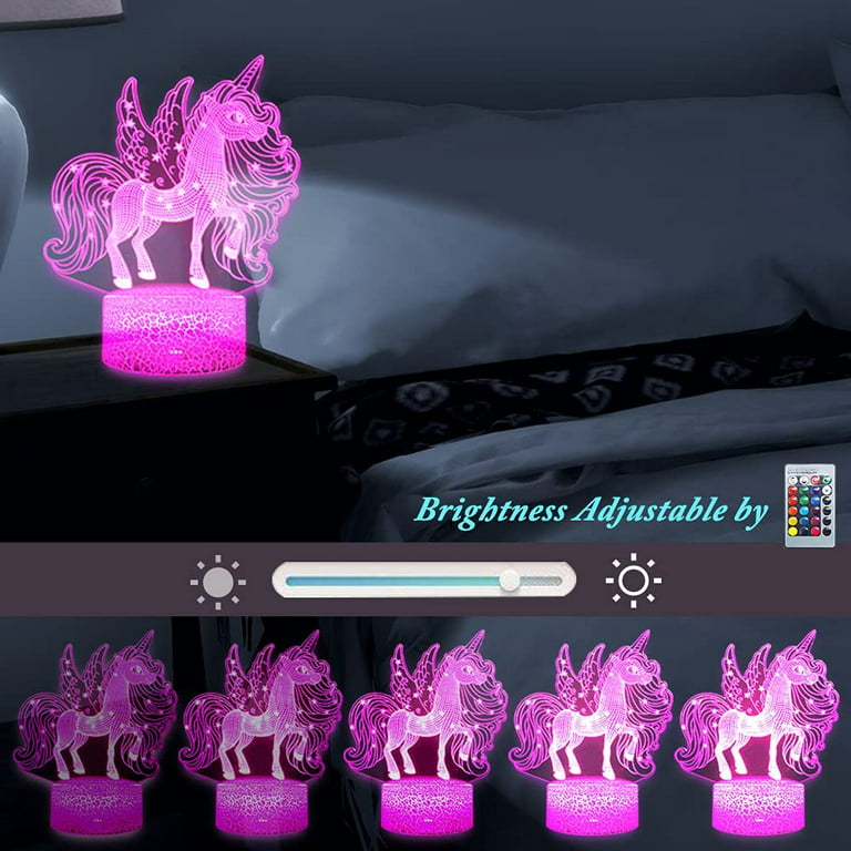 Unicorn Night Light for Kids, Paint Your Own Unicorn Lamp Art Kit, Painting  Kit, 16 Colors Squishy Silicone Night Lights for Babies Bedroom  Decorations, Birthday Christmas Gifts for Kids Ages 3-12 