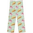 thumbnail image 5 of Top-kevin Womens Pajamas Set Croissant Pancake Strawberry Soft Long Sleeve Sleepwear Button Down Sets, 5 of 12