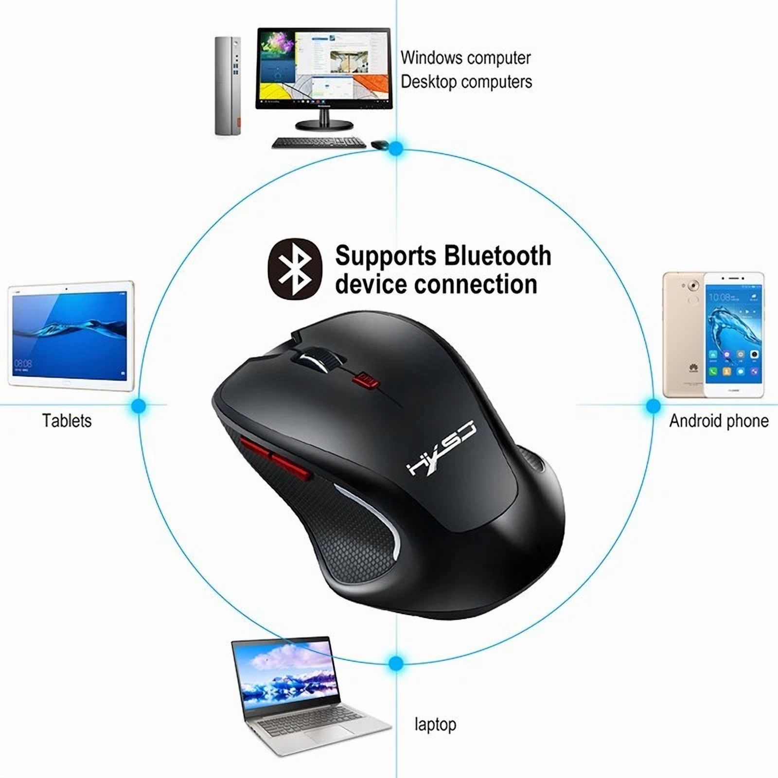 RHEA- T21 Bluetooth 3.0 Wireless Mouse 2400Dpi Adjustable Gamer Laptop Computer Mice
