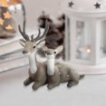 thumbnail image 4 of Moocorvic A Pair Sika Deer Stuffed Animals,Christmas Decorations Stuffed Deer Animal Plush Toys for Boys and Girls, Gifts for Women, for Christmas Yard Indoor Outdoor Garden Lawn, 4 of 6