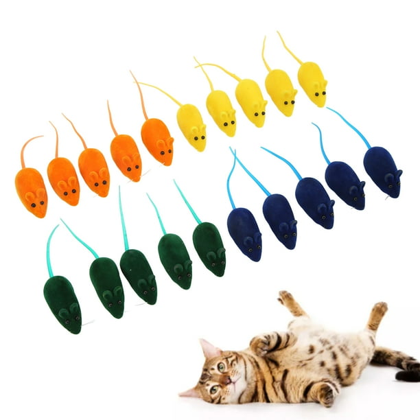 Juguete Para Gatos, 4 Colores Alivian El Estrés, Juguete Para Ratón Con Chirrido Para Gatos