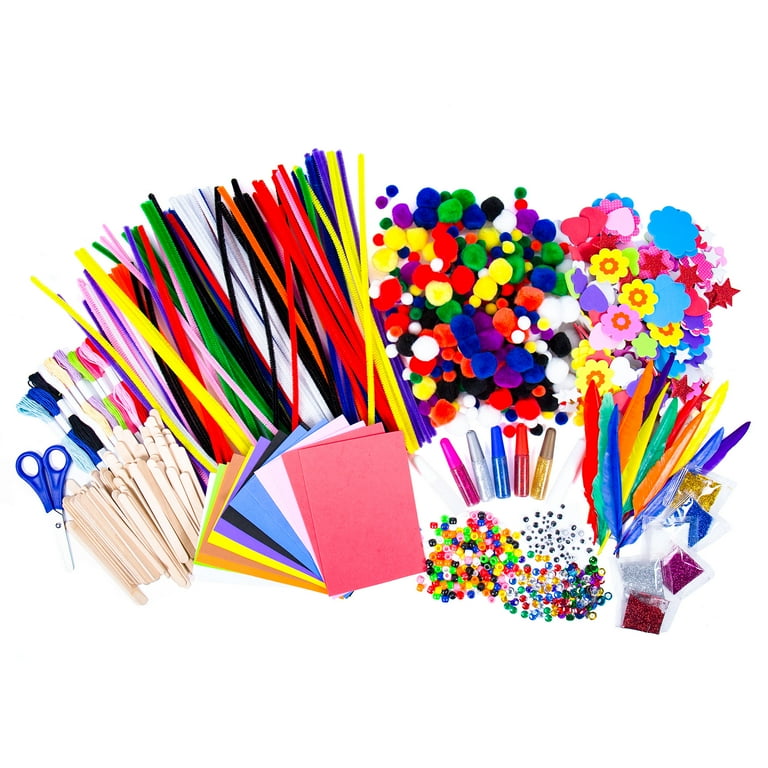 Duety 1000 Pcs Mega Kids Art Supplies，Art Craft Kit Supplies Art and Craft  Supplies for Kids for Children Crafts for Children of Arts and Crafts in  Parent Child Activity Classroom 