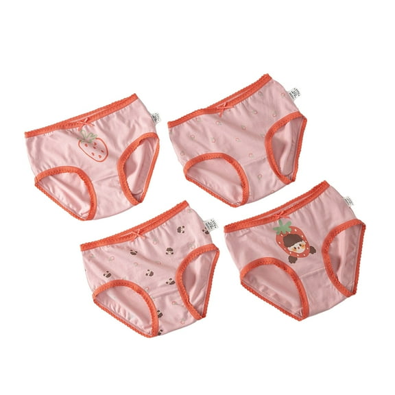 2-10T Little Girls' soft and breathable Comfort Panty Briefs Toddler Undies Cotton Bikini Underwear Pack of 4