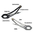 thumbnail image 4 of West Coast Paracord Utility Hair Clip - 2 Pack, 5 Pack, and 10 Pack - Black and Silver, 4 of 5