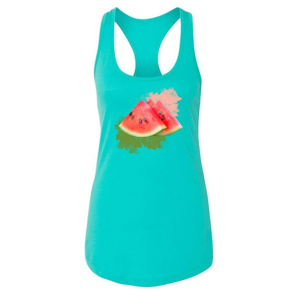 Watermelon Fruit Racerback Tank Women -SPIdeals Designs, Female Medium