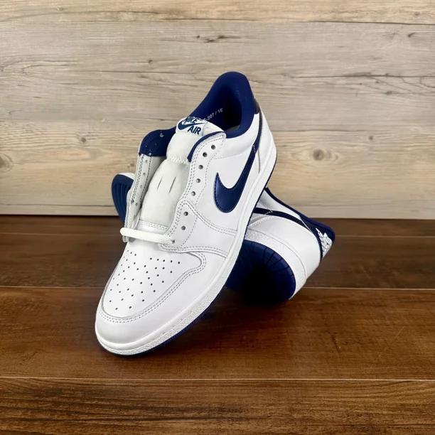 A i r-Jor-dan 1 Retro Low 85 OG Metallic Blue 2024 Mens Sz 10 White FB9933 141