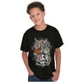 thumbnail image 5 of Never Give Up Fight Skull Tattoo Crewneck T Shirts Boy Girl Teen Brisco Brands L, 5 of 6