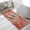 Red, variant on Christmas Snowflakes Washable Area Rugs for Living Room Bedroom, Large Non Slip Indoor Floor Carpet Absorbent Low Pile Grey Winter Snow Vintage Country Door Mat Rugs for Bathroom Entryway 47.2"x63"