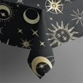 thumbnail image 5 of Black Gothic Sun Moon Star Pattern Square Tablecloth,Waterproof Square Table Cover,Wipeable Spillproof Washable Table Cover for Home Kitchen Party Decor 42"X42"(107x107cm), 5 of 6