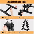 thumbnail image 5 of Troxlin 4‑Tier Dumbbell Storage Rack – Black Star Pattern Weight Holder for Home Gym, Compact Free Weight Organizer Stand(Stand Only), 5 of 9