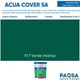 thumbnail image 2 of PINTURA VINILICA ACUA COVER COLOR VERDE INTENSO MATE ACUARIO CUBETA, 2 of 5