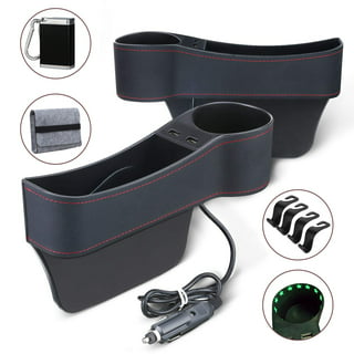 Car Seat Side Organizer with Charger Cable Car Seat Gap Storage
