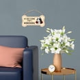 thumbnail image 4 of Dog Bone Sign, Wood, It's Not A Home Without A Bernedoodle (Bernese Mountain Dog, Poodle), 10" x 5" Wood Dog Breed Sign, 4 of 8