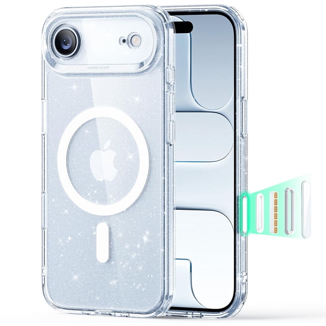Funda ESR para iPhone 17 Air, transparente, resistente a golpes, compatible con MagSafe