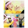 thumbnail image 4 of Bufanda de Baile Infantil Rosa Púrpura, Bufanda de Malabares Cuadrada Deportiva para Niños, Bufanda Estampada, 4 of 6