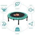 thumbnail image 7 of Ealing  38'' Kids Trampoline with Foldable Bungee Rebounder Adjustable Handrail and Safety Padded Cover Mini Toddles  Trampoline for Indoor and Outdoor use, 7 of 7