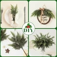 thumbnail image 6 of Real Touch Cedar Branches Artificial Christmas Cedar Branch Realistic Fake Pine Picks Faux Greenery Plants Stem for Vase DIY Crafts Garland Wreath Indoor Outdoor Home Decor, 6 of 8