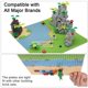 thumbnail image 4 of Placa base de 32 x 32 compatible con 3811, piezas de ladrillos MOC clásicos, bloques de construcción, jungla, bosque, océano, placa base, accesorios, placa base 4, 4 of 6