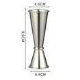 thumbnail image 1 of 15-60ml New Dual Shot Stainless Steel Measure Cup Cocktail Shaker Drink Spirit Measure Jigger Kitchen Bar Barware Tools Gold 30 45ml, 1 of 6
