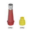 thumbnail image 4 of Unique Bargains 5 Pack 15mm Width Stainless Steel Caulk Nozzle 13.6mm Thread Connect Applicator, 4 of 6
