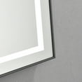 thumbnail image 5 of Bathroom Mirrors 36 x 30 Inch LED Bathroom Mirror with Front and Backlight, Wall Mounted Vanity Mirror with Aluminum Frame, Anti-Fog, Memory, 3 Colors, Stepless Dimmable,Wall Mounted Bathroom Mirrors, 5 of 6