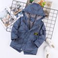 thumbnail image 2 of Mercatoo Kids Boys Girls Winter Thicken Coat Cartoon Dinosaur Prints Hooded Jacket Toddler Windproof Thick Warm Outwear, 2 of 4