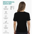 thumbnail image 3 of 𝗕𝗥𝗘𝗔𝗧𝗛𝗔𝗕𝗟𝗘 Women’s Merino Wool Short Sleeve T-Shirt with  Included Hiking Socks - Merino.tech, 3 of 10